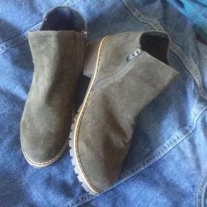 Faux suede boots NWOT